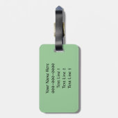 BH - Bagagelabel voor het breken van de schildpad (Achterkant verticaal)