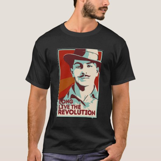 Bhagat Singh Revolutie T-shirt (Voorkant)