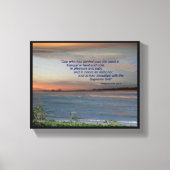 Bhagavad Gita Quote Canvas, "Een die controle heef Canvas Afdruk (Voorkant)