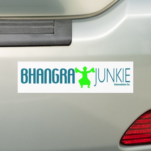 Bhangra Junkie Bumpersticker (Op auto)