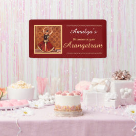 Bharatanatyam Arangetram Vinyl Banner, 61cm x 30cm Spandoek