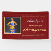Bharatanatyam Arangetram Vinyl Bannière (Horizontal)