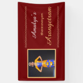 Bharatanatyam Arangetram Vinyl Bannière (Vertical)