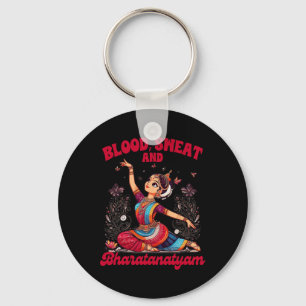Bharatanatyam Dancing Indian Blood Een zweet en bh Sleutelhanger
