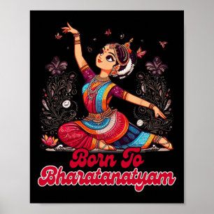 Bharatanatyam danser Indiase geboren uit Bharat Poster