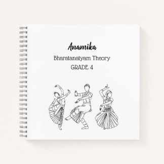 Bharatanatyam théorie de la danse Carnet spiral