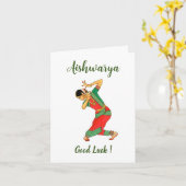 Bharatanatyam wenskaart, Arangetram kaart (Gele Bloem)