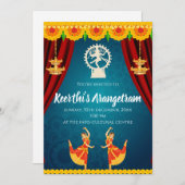 Bharatnatyam spectacle Invitation & invitation Ara (Devant / Derrière)