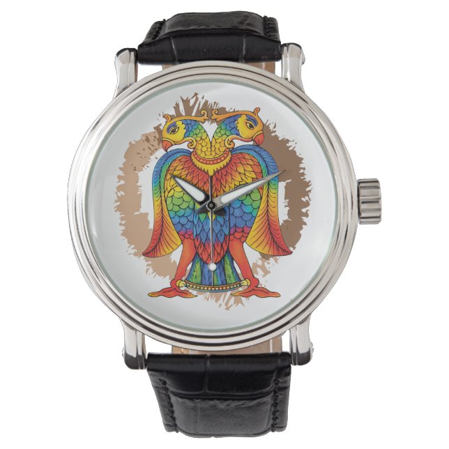 bherunda bird horloge (Voorkant)