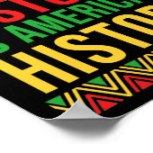Bhm Gift Black History Is American History African Poster (Hoek)