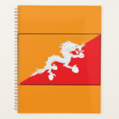 Bhoutan Drapeau design avec Dragon Blanc (Devant)