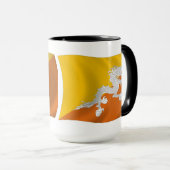 Bhoutan Drapeau Mug (Devant droit)
