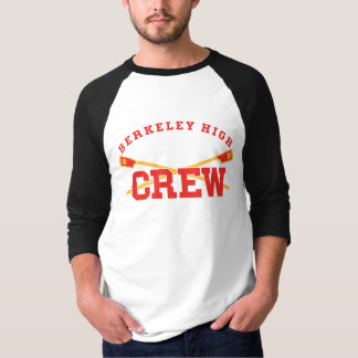 BHS Crew - 3/4 Sleeve met Retro Logo - Mannen/Unis T-shirt