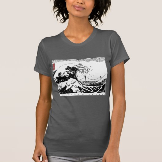 BHS Crew - Wave Dames Slim Fit T-shirt (Voorkant)