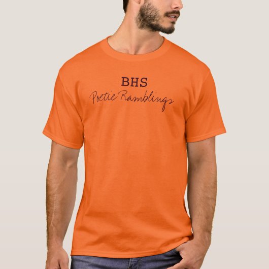 BHS Poetische Ramblings T-shirt (Voorkant)
