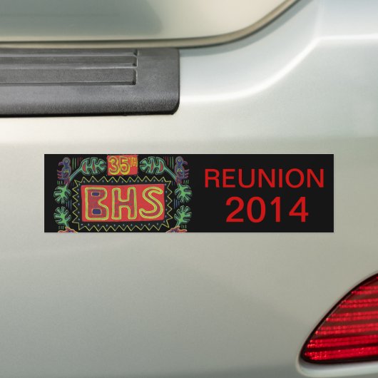 BHS Reunion Bumpersticker (Op auto)