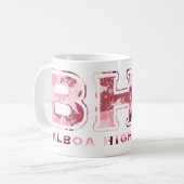 BHS Textured (camo roze) Koffiemok (Voorkant links)