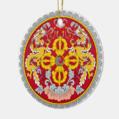 BHUTAN* - Aangepaste kerstversiering Keramisch Ornament (Links)