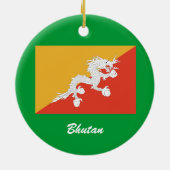 BHUTAN* - Aangepaste kerstversiering Keramisch Ornament (Achterkant)