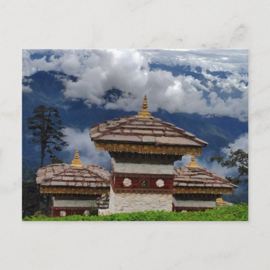 Bhutan Briefkaart (Voorkant)