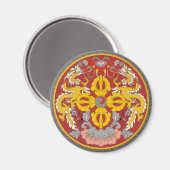 bhutan embleem magneet (Voorkant / Achterkant)