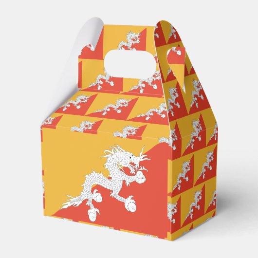 Bhutan Flag Bedankdoosjes (Achterkant)