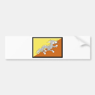 Bhutan Flag Bumpersticker