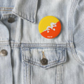 Bhutan Flag Cute Patriotic Ronde Button 5,7 Cm (In situ)
