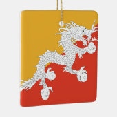 Bhutan Flag Keramisch Ornament (Rechts)