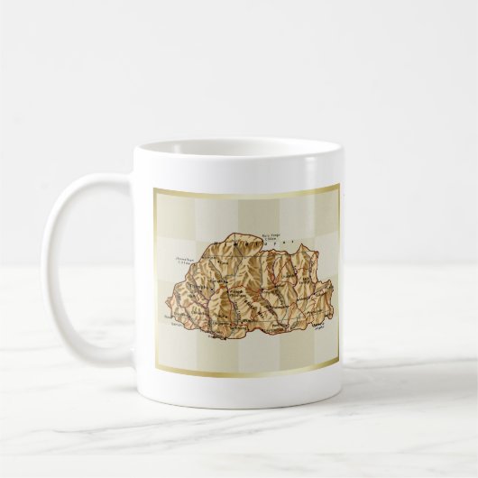 Bhutan Flag + Map Mok (Links)