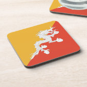 Bhutan Flag Onderzetter (Linkerzijde)