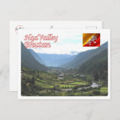Bhutan - Haa-vallei - Briefkaart (Voorkant / Achterkant)
