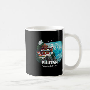 Bhutan Himalaya Tempel Bhutaanse Wandelkleding Koffiemok