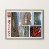 Bhutan - I Love - Legpuzzel (Horizontaal)