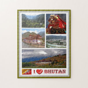 Bhutan - I Love - Legpuzzel