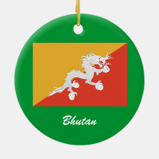 BHUTAN*- ornement fait sur commande de Noël (Dos)