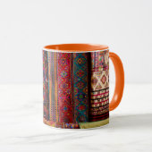 Bhutan stoffen te koop mok (Voorkant rechts)