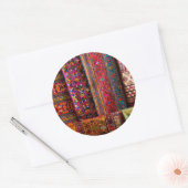 Bhutan-stoffen voor verkoop ronde sticker (Envelop)
