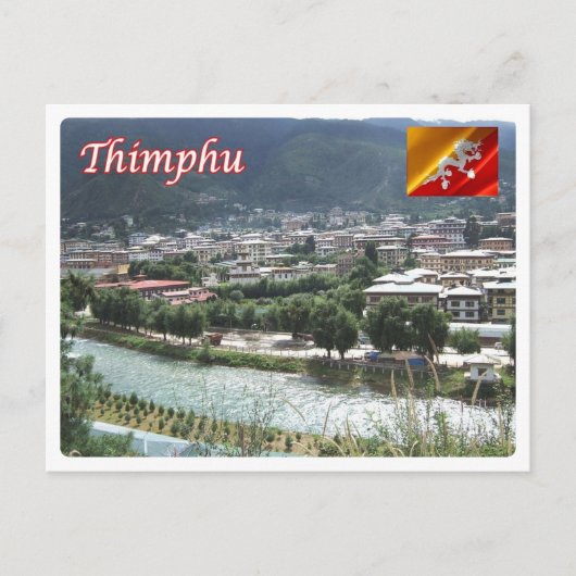 Bhutan - Thimphu - Briefkaart (Voorkant)