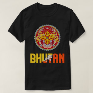 Bhutan-vlag en wapenschild t-shirt