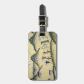 Bhutanees huis met boogschilderijen - Bhutan Bagagelabel (Voorkant verticaal)