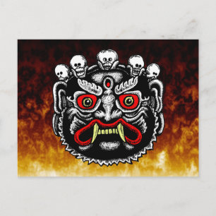 Bhutanese Demon-Briefkaarten Briefkaart