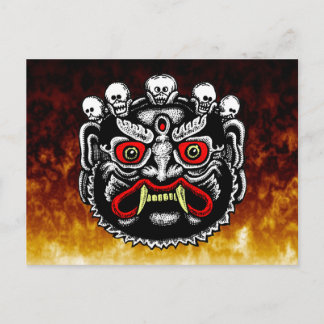 Bhutanese Demon-Briefkaarten Briefkaart