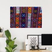Bhutanese textielstof poster (Thuiskantoor)