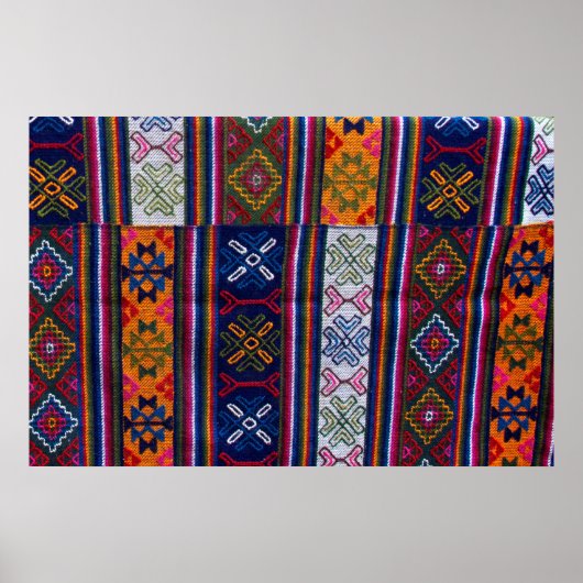 Bhutanese textielstof poster (Voorkant)