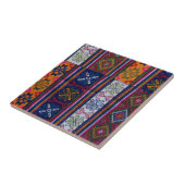 Bhutanese textielstof tegeltje (Zijkant)