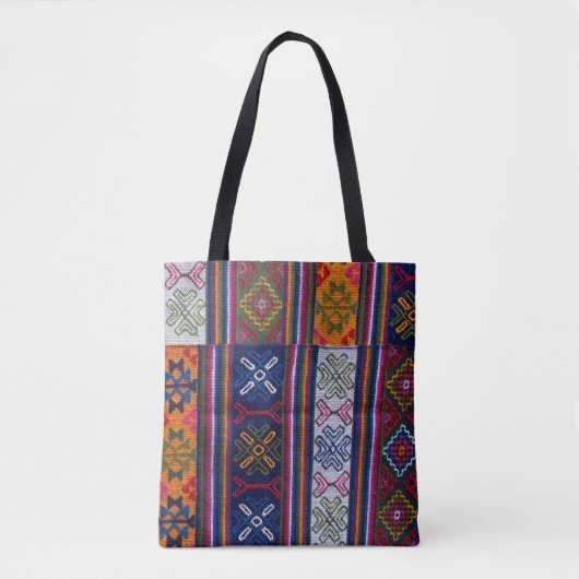 Bhutanese textielstof tote bag (Voorkant)