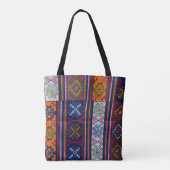 Bhutanese textielstof tote bag (Achterkant)