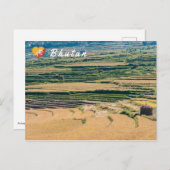 Bhutaneslandschap Briefkaart (Voorkant / Achterkant)