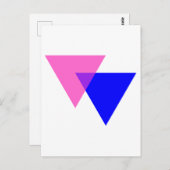 Bi Angles | Bisexual Pride Briefkaart (Voorkant / Achterkant)